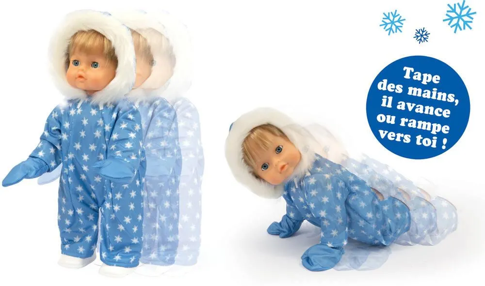 CICCIOBELLO - POUPEE MARCHE DANS LA NEIGE