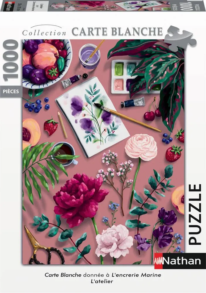 PUZZLE 1000 PIECES - L'ATELIER - L'ENCRERIE MARINE - COLLECTION CARTE BLANCHE