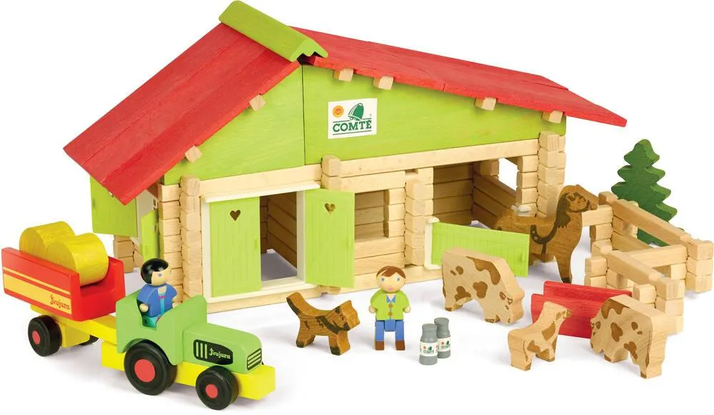 FERME AVEC TRACTEUR 140 PIECES