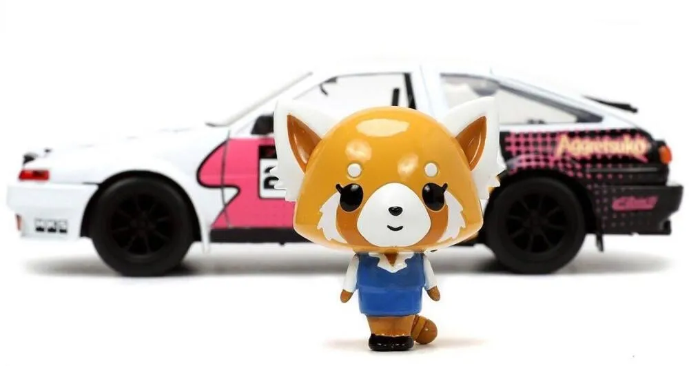 1/24 VOITURE TOYOTA TRUENO AE86 W -AGGRETSUKO FIGURE BI-COLOR HOLLYWOOD RIDES 1986