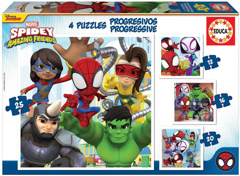 PUZZLES PROGRESSIFS - SPIDEY ET HIS AMAZING FRIENDS