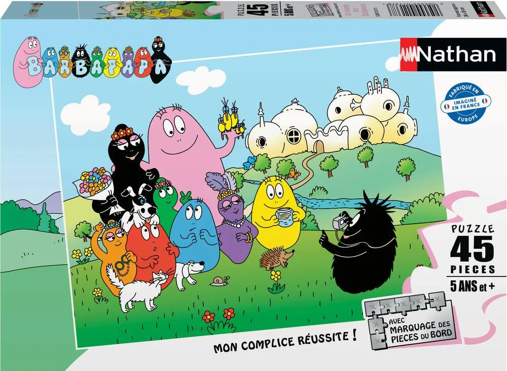 BARBAPAPA - NATHAN PUZZLE 45 PIECES - LE MONDE DES BARBAPAPA
