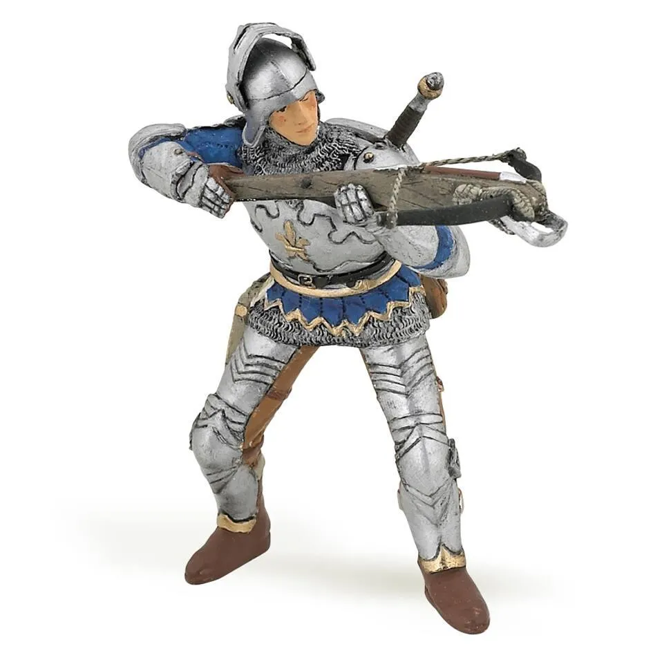 FIGURINE ARBALETRIER BLEU EN ARMURE