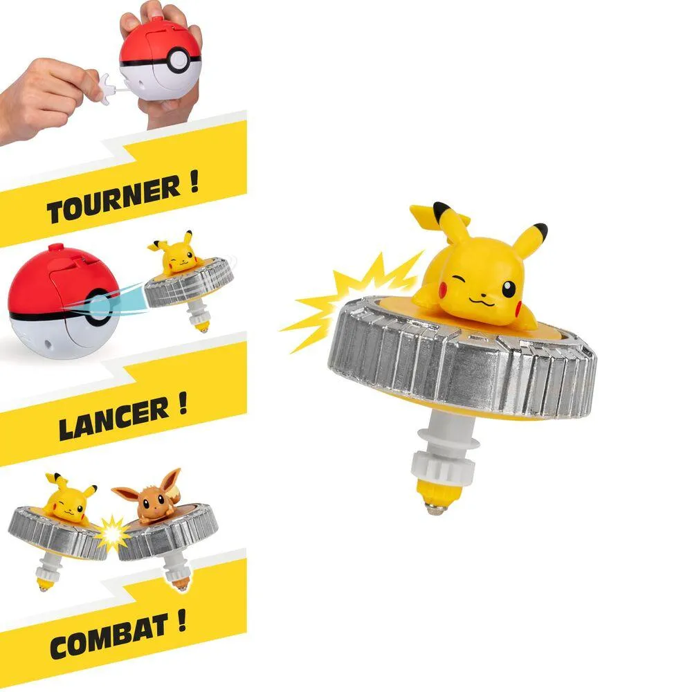 POKEMON BATTLE SPINNER PACK PIKACHU  ET POKE BALL - EMEA EXCLUSIVE