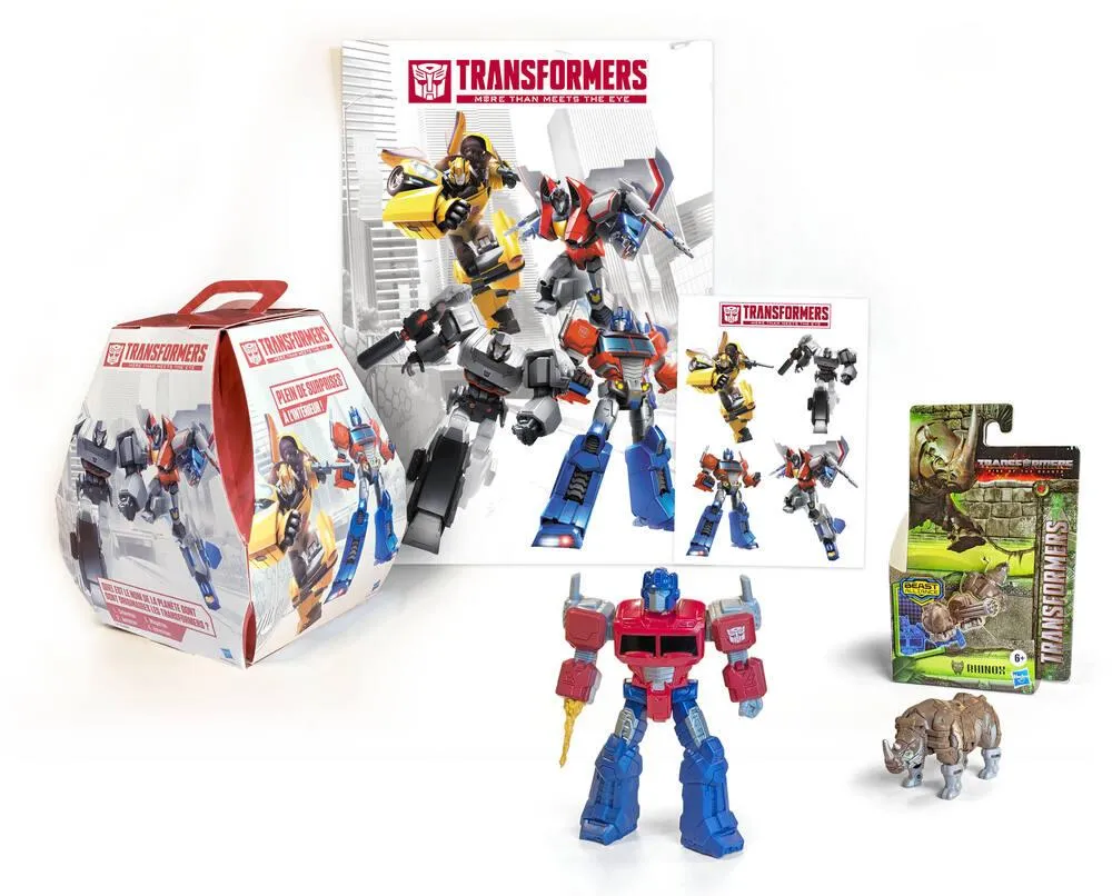 TRANSFORMERS -BOITE SURPRISE AVEC FIGURINES STICKERS ET POSTER