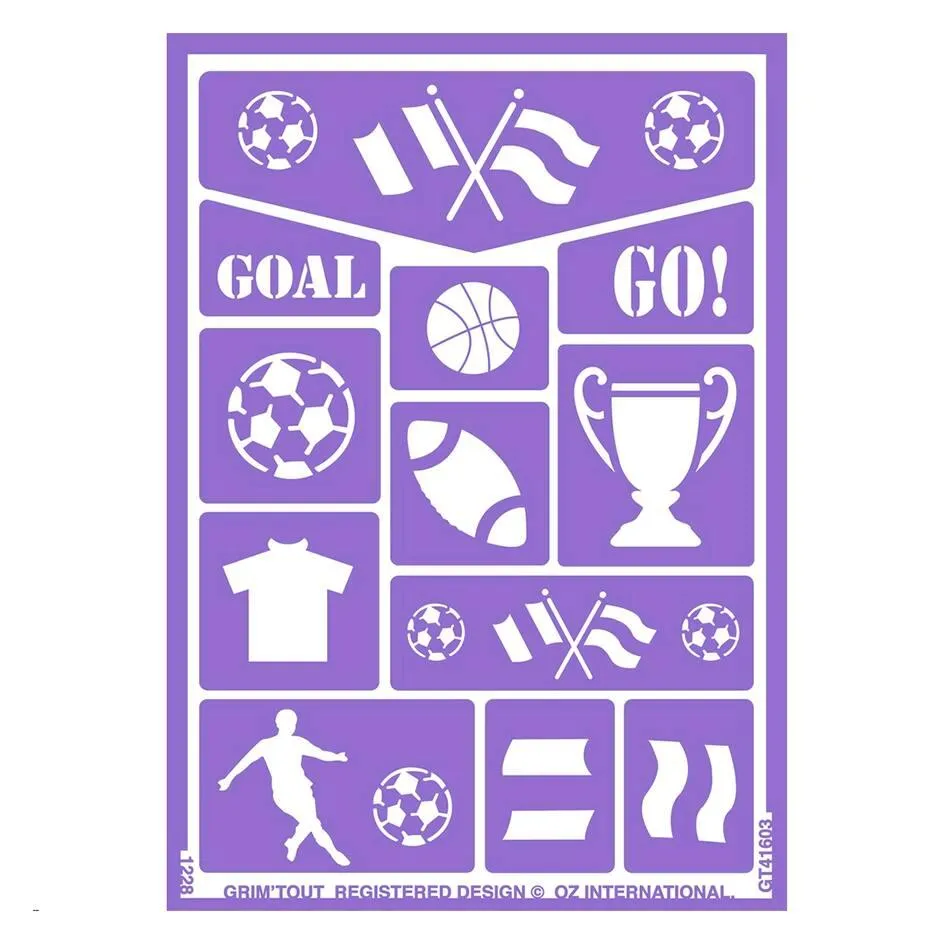 GRIM'TOUT POCHOIR DE MAQUILLAGE - SPORT