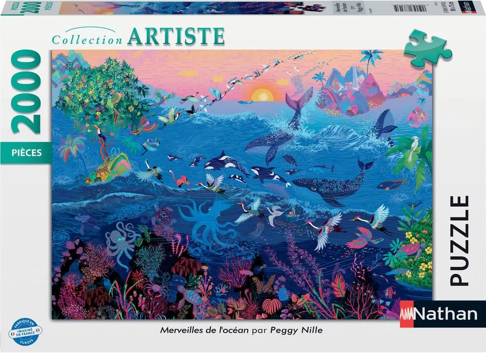 PUZZLE 2000 PIECES - MERVEILLES DE L'OCEAN - PEGGY NILLE