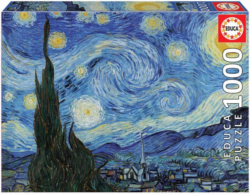 PUZZLE 1000 PIECES - LA NUIT ETOILEE - VINCENT VAN GOGH