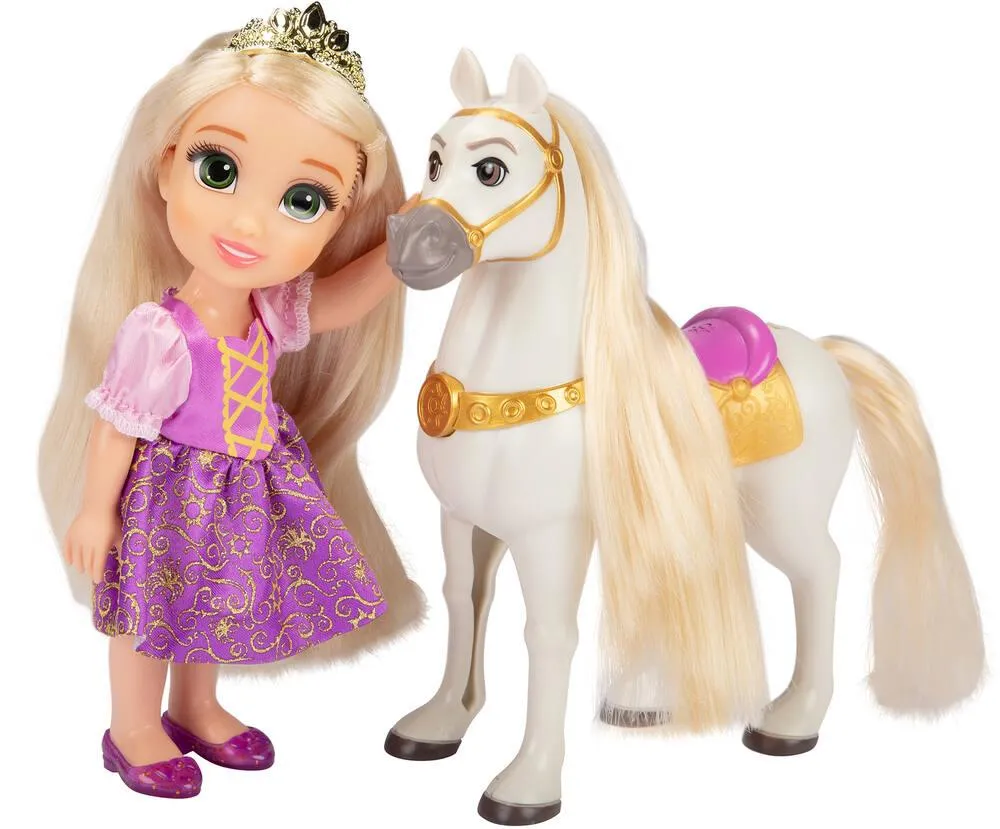 DISNEY PRINCESSES - POUPEE RAIPONCE ET MAXIMUS 15 CM