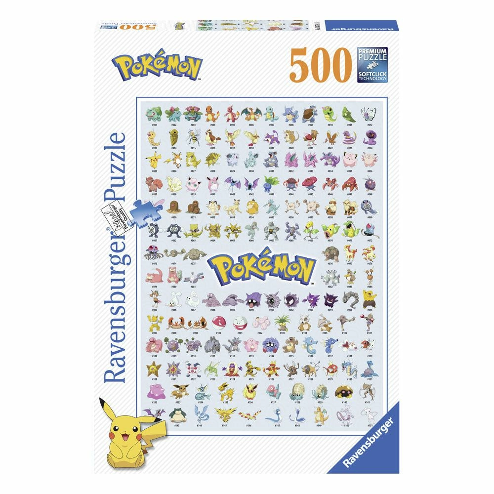 Pokémon puzzle pokédex première génération (500 pièces)