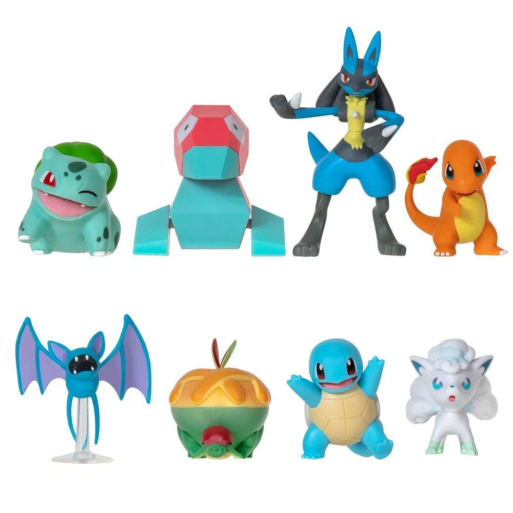 POKEMON - PACK DE 8 FIGURINES BATTLE FIGURE