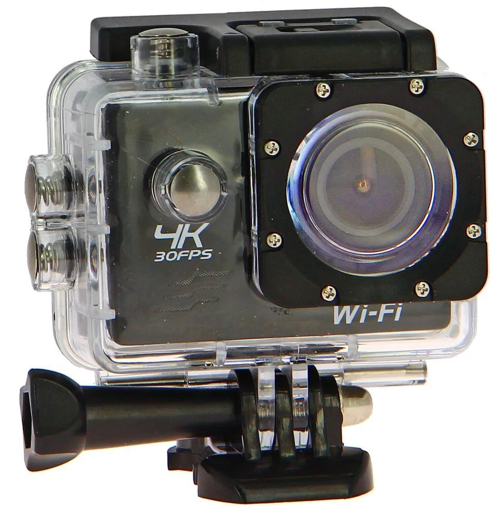 CAMERA D'ACTION 4K AVEC ACCESSOIRES, CAISSON ETANCHE