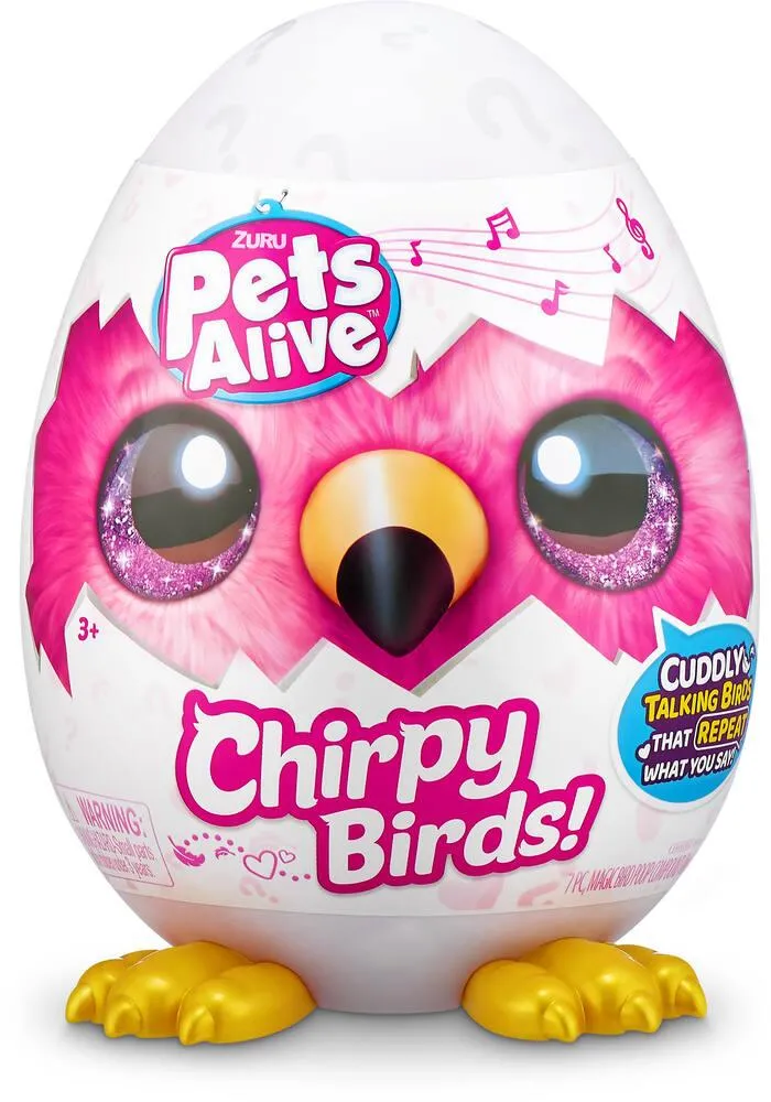 PETS ALIVE - PELUCHE INTERACTIVE OISEAU CHIRPY BIRDS