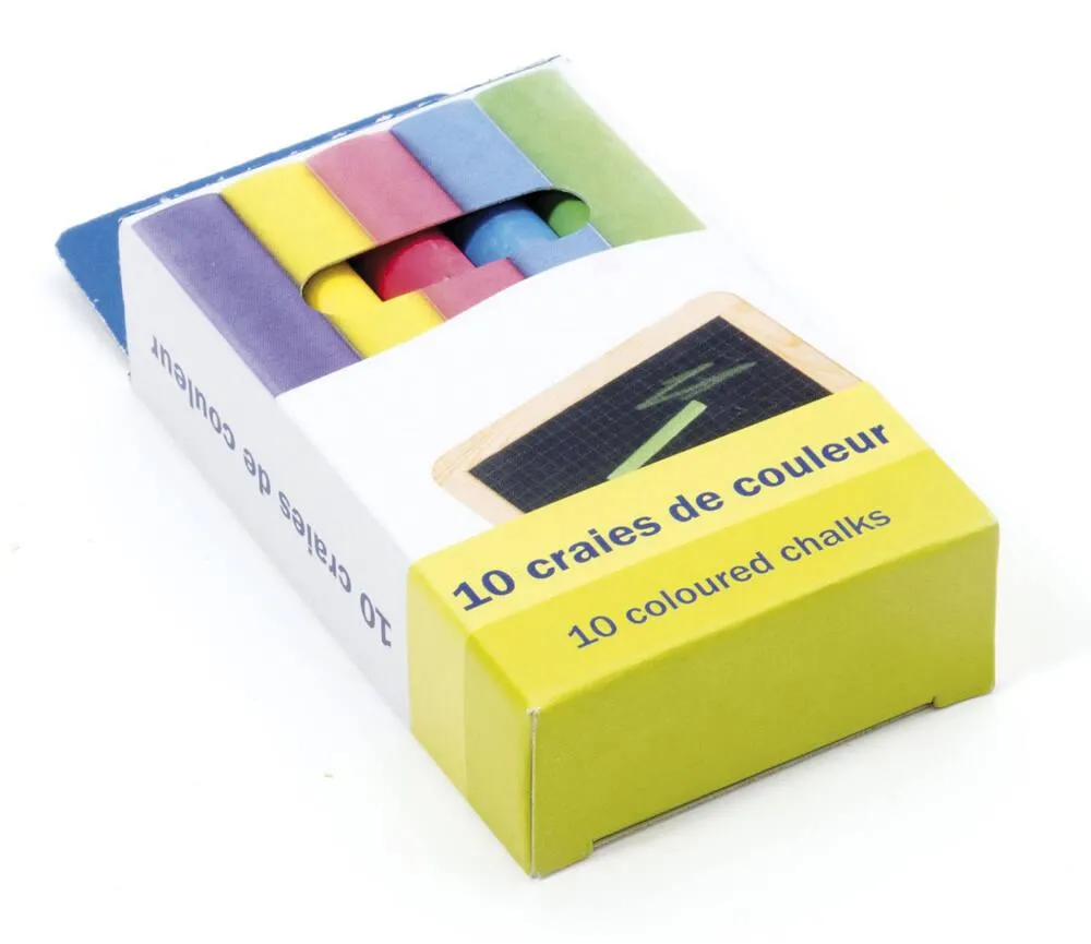 BOITE 10 CRAIES COULEURS