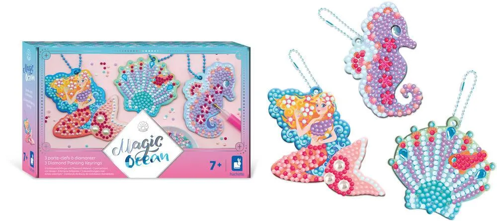 3 PORTE-CLEFS A DIAMANTER