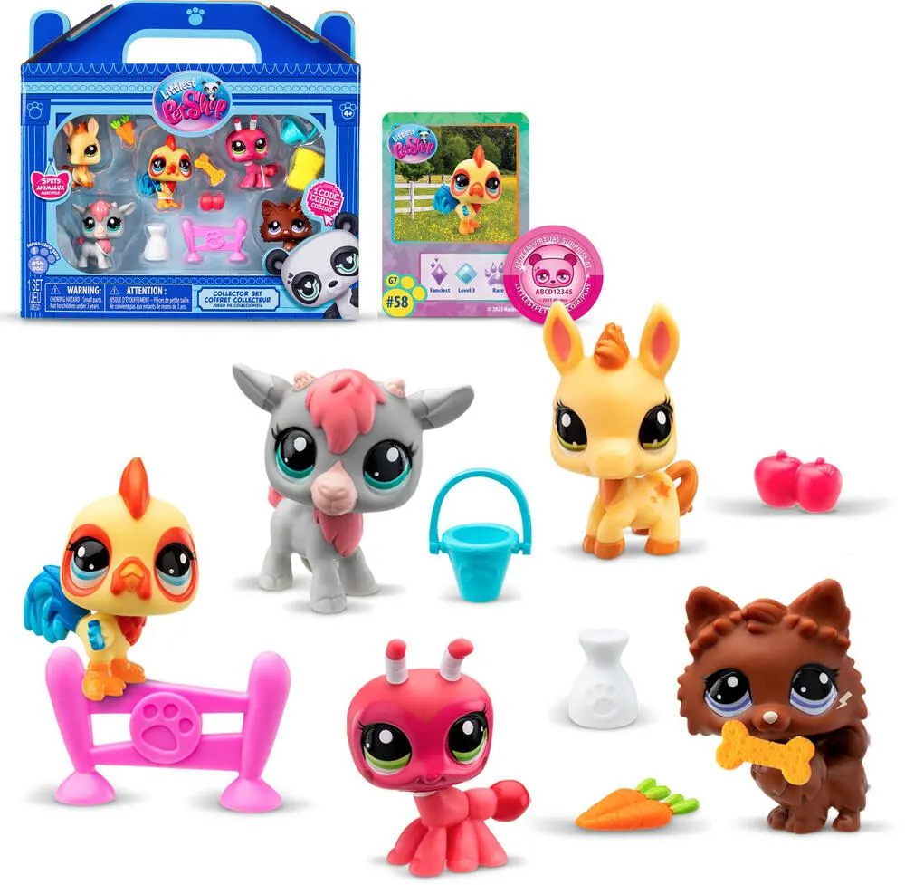 LITTLE PET SHOP -PACK DE 5 PETS - FERME