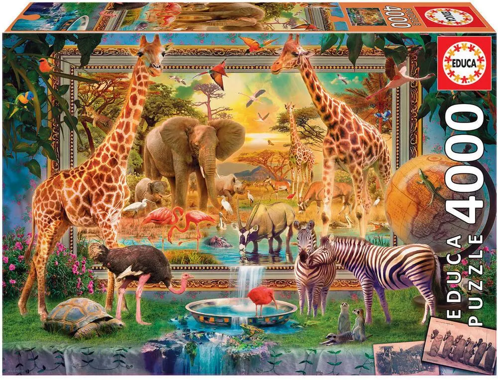 PUZZLE 4000 PIECES - DE RETOUR DE LA SAVANE
