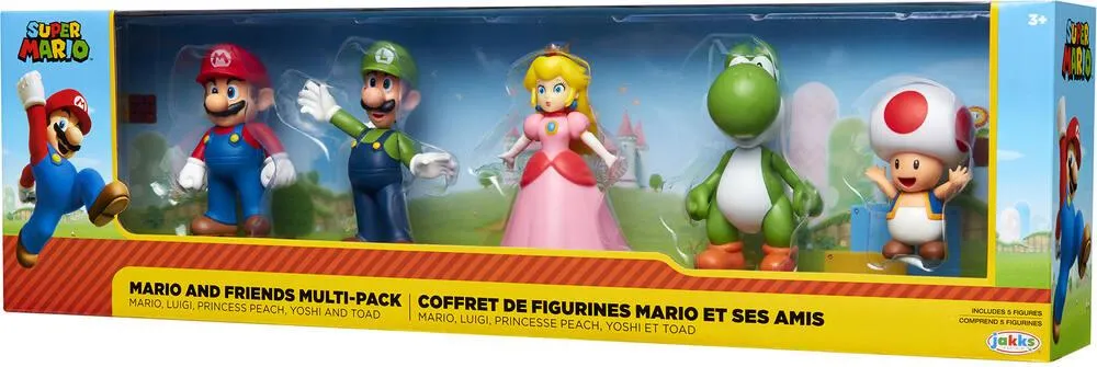 SUPER MARIO - COFFRET DE 5 FIGURINES MARIO ET SES AMIS