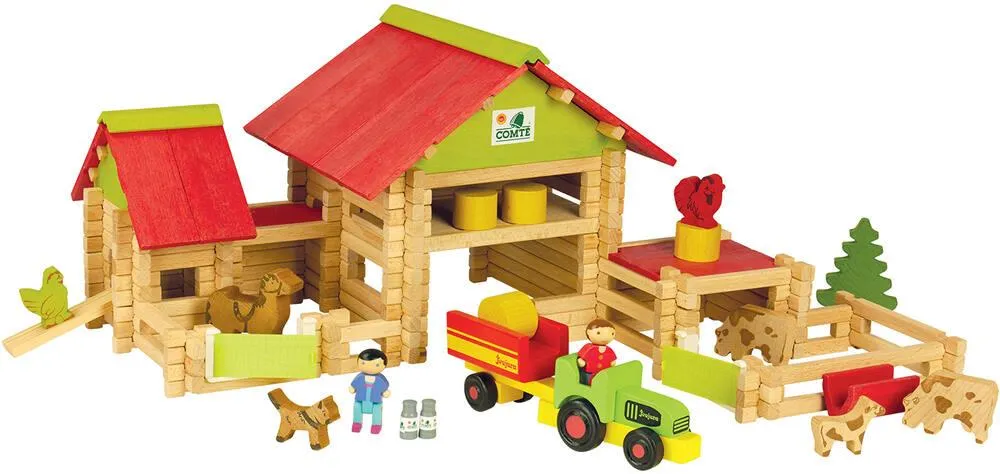 GRANDE FERME AVEC TRACTEUR - 220 PIECES