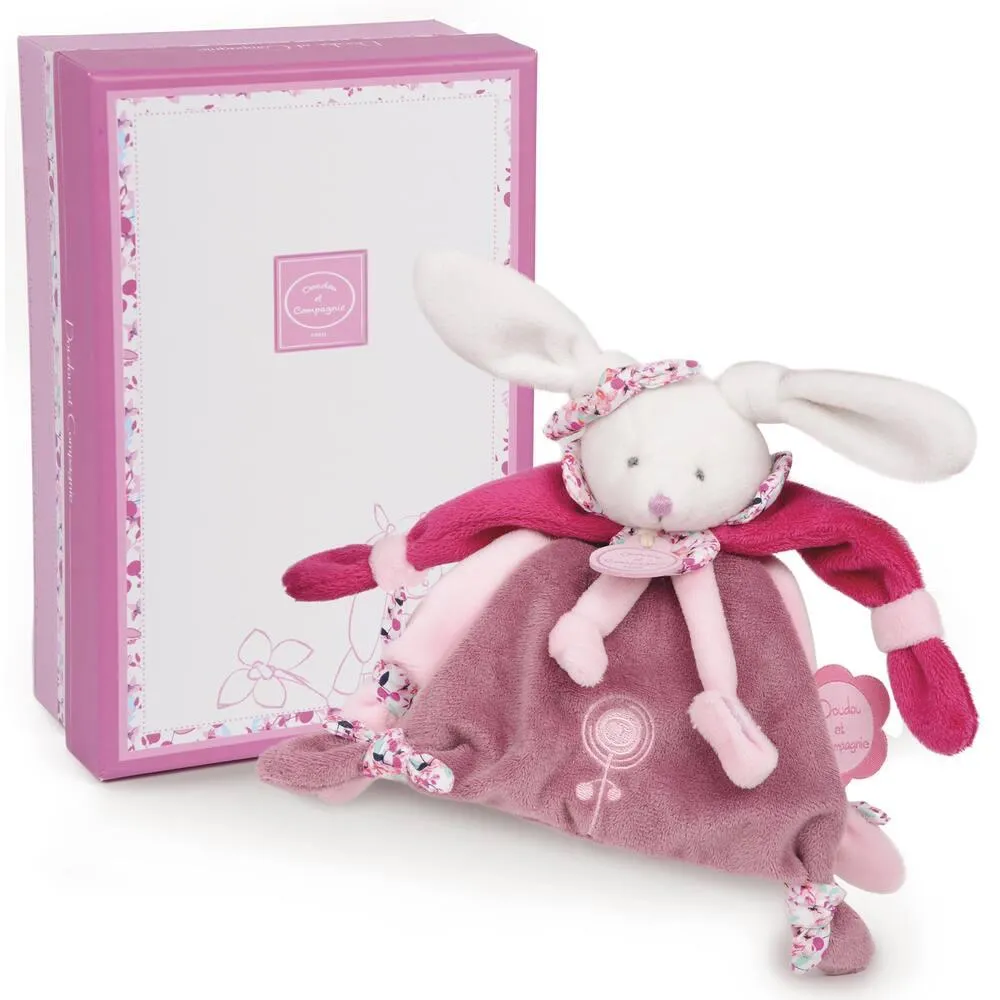 ATTACHE-SUCETTE VELCRO - CERISE LE LAPIN