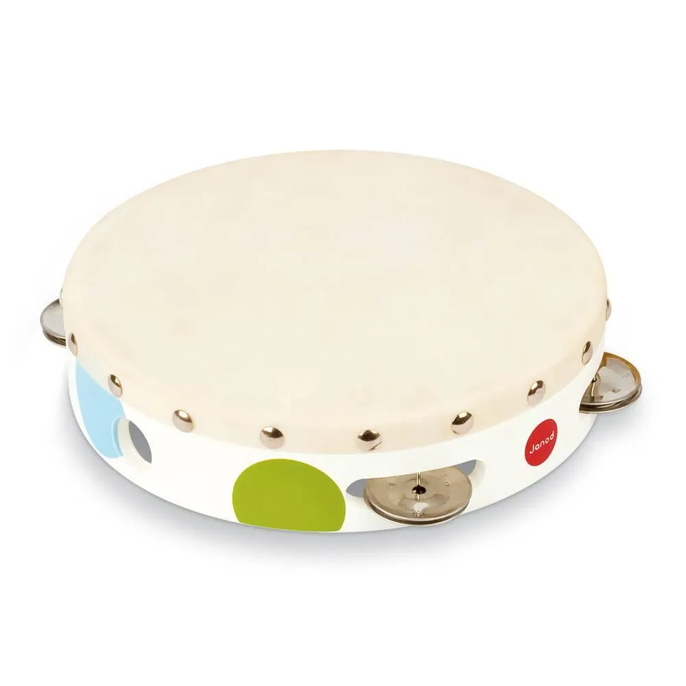 TAMBOURIN CONFETTI- EN BOIS