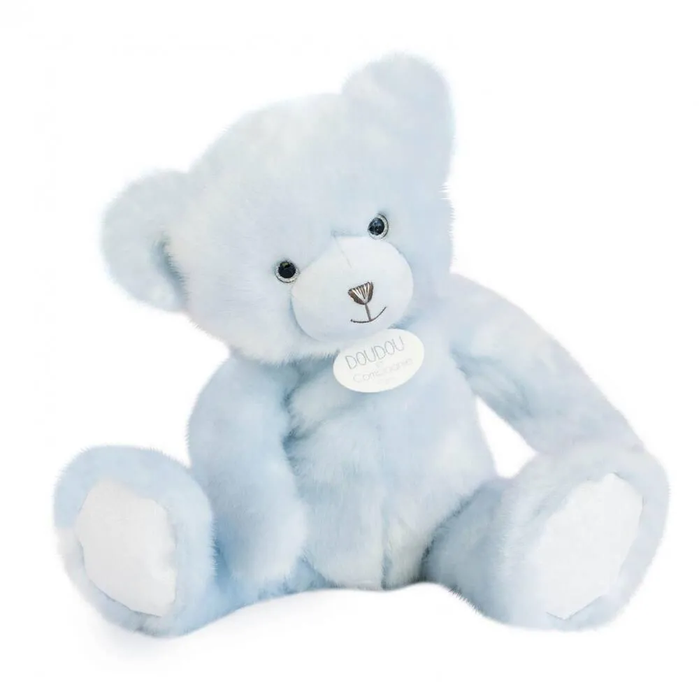 PELUCHE -OURS COLLECTION BLEU GLACÉ 37CM