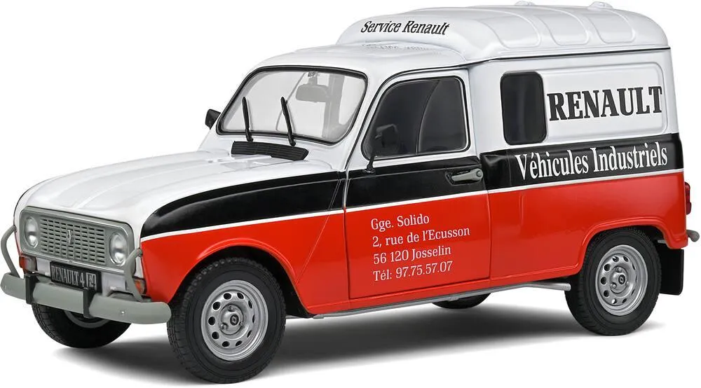 1/18 VOITURE RENAULT 4LF4 RENAULT VEHICULE INDUSTRIEL BI-COLOR 1988