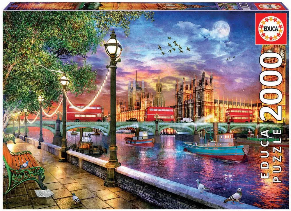 PUZZLE 2000 PIECES - LONDRES AU COUCHER DU SOLEIL