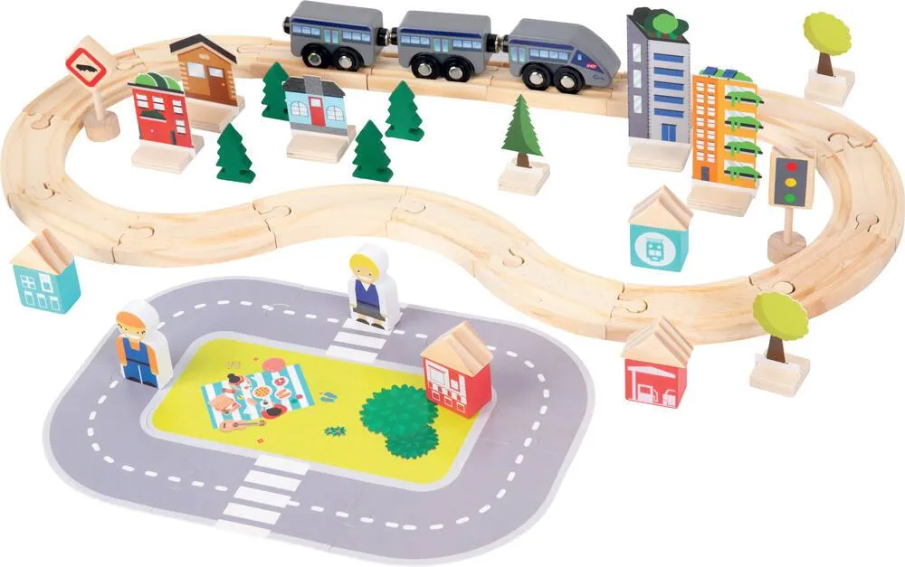 SET CIRCUIT TRAIN SNCF TER 58 PIECES