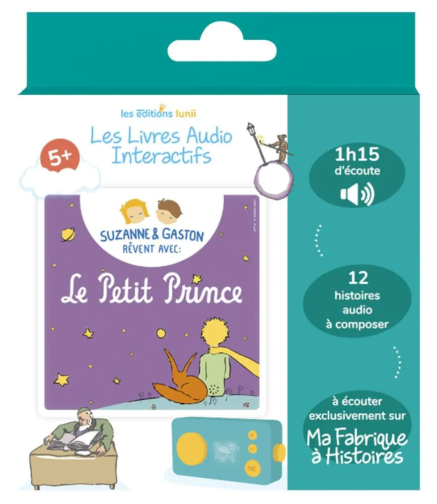 LUNII - LIVRE AUDIO - SUZANNE ET GASTON REVENT AVEC LE PETIT PRINCE