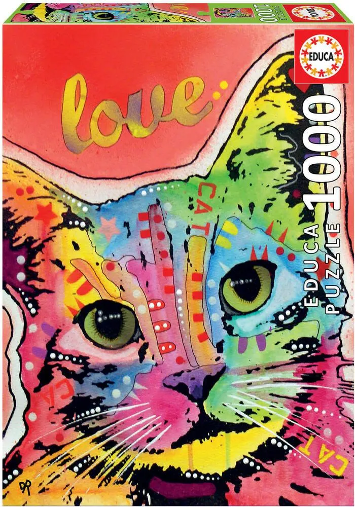 PUZZLE 1000 PIECES - TILT CAT LOVE - DEAN RUSSO