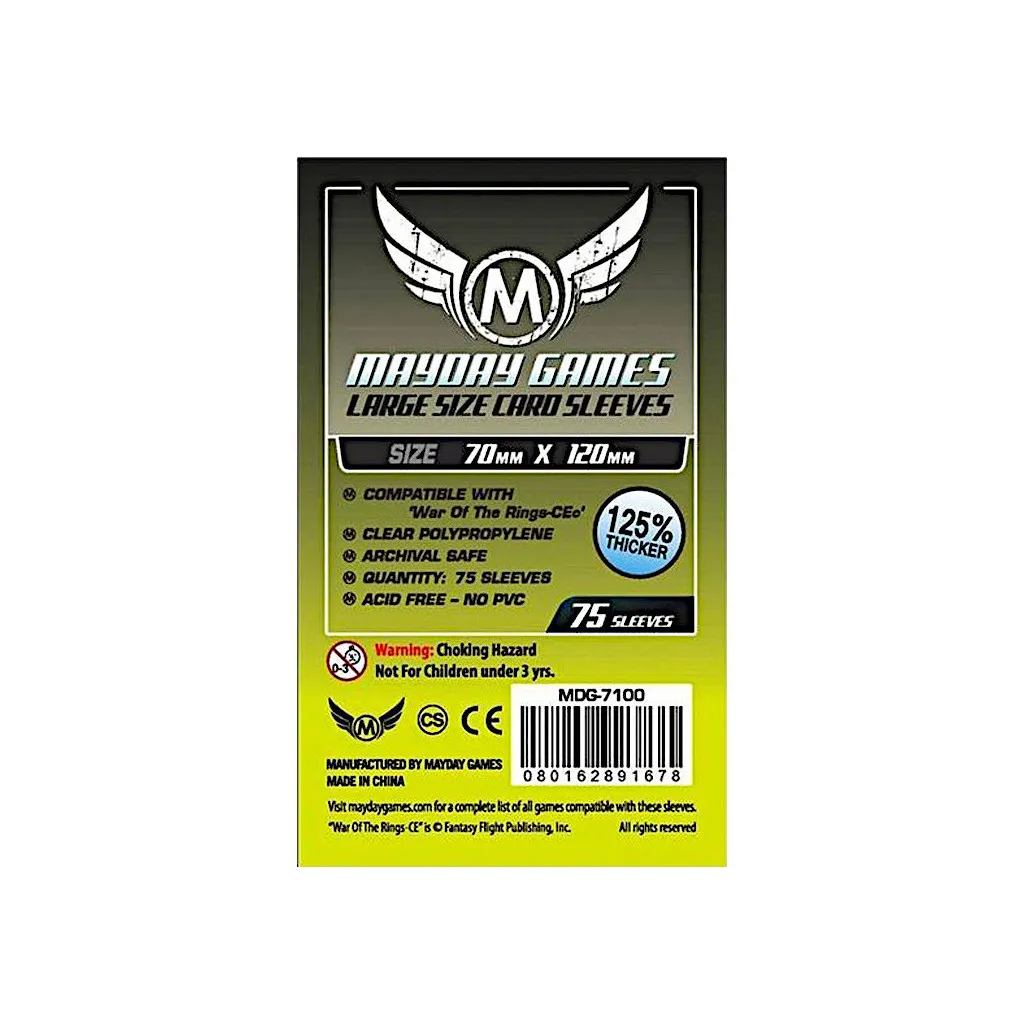 75 Protège Cartes Tarot 70x120mm Mayday Premium (MDG-7100)