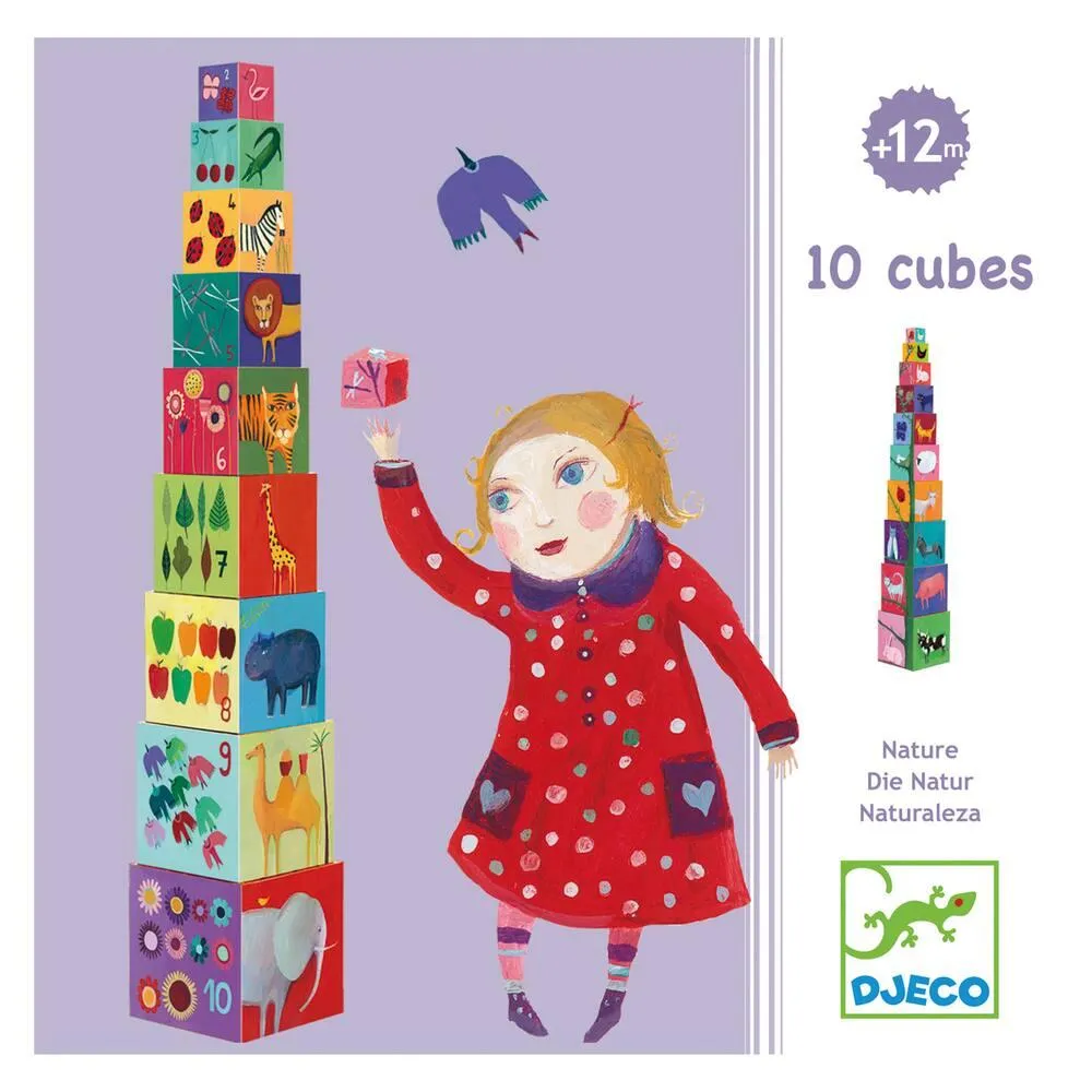 10 CUBES NATURE ET ANIMAUX