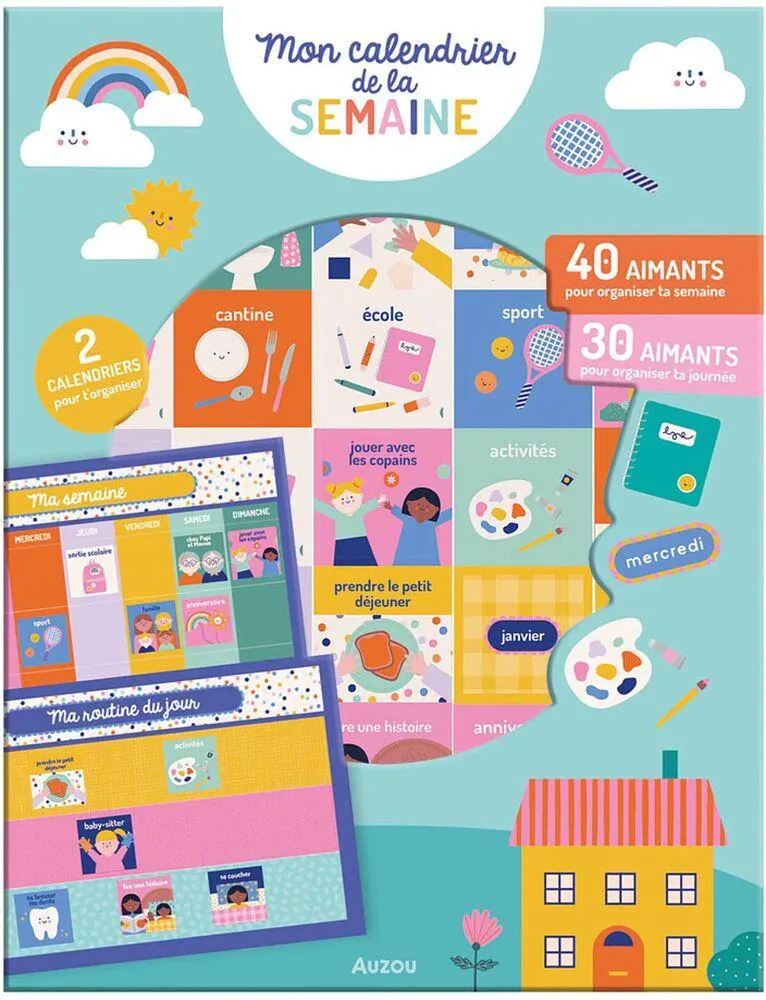 MON AVENTURE AIMANTEE - MON CALENDRIER DE LA SEMAINE