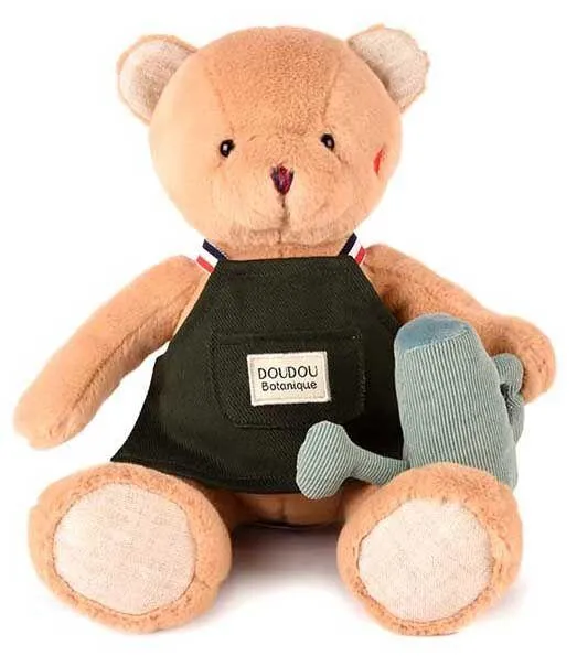 DOUDOU BOTANIQUE - OURS JARDINIER 28CM