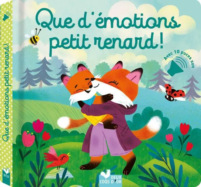 QUE D'EMOTIONS PETIT RENARD - LIVRE AVEC PUCES