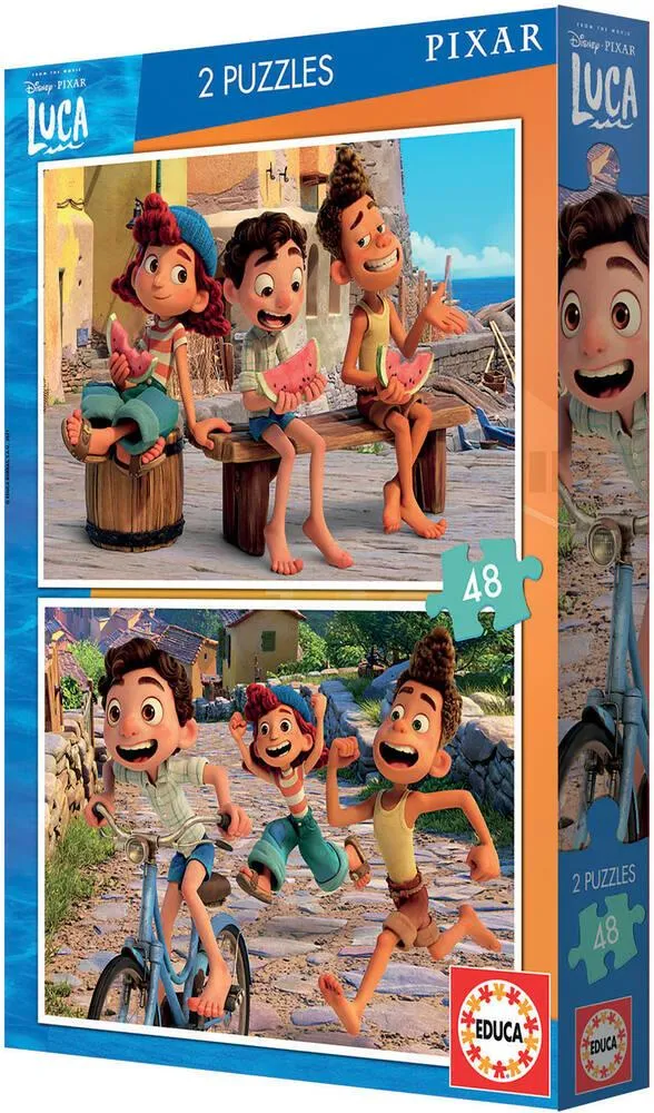 2 PUZZLES DE 48 PIECES - LUCA DISNEY