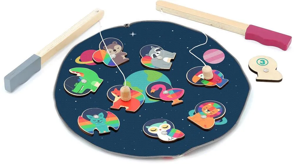 JEU DE PÊCHE EN BOIS - ESPACE - ANDY WESTFACE