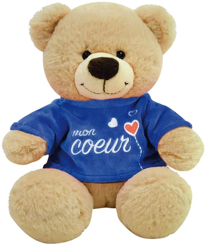 PELUCHE OURS MESSAGE AMOUR- MON COEUR