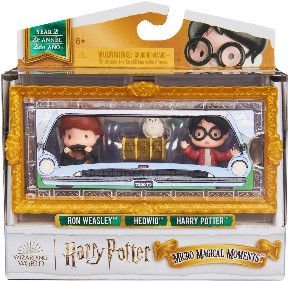HARRY POTTER - MULTIPACK 3 FIGURINES VOITURE VOLANGE MOMENTS MAGIQUES WIZARDING