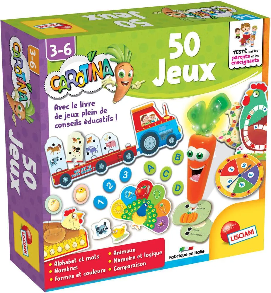 CAROTINA COFFRET 50 JEUX