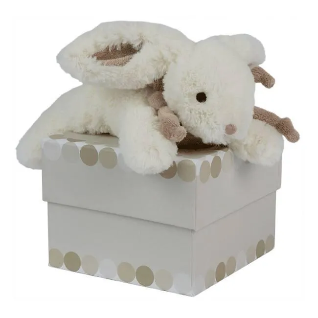 PELUCHE LAPIN BONBON TAUPE 20 CM