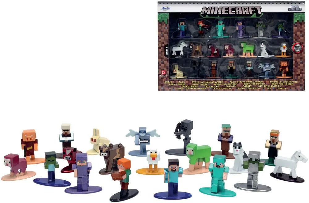 COFFRET 20 FIGURINES MINECRAFT