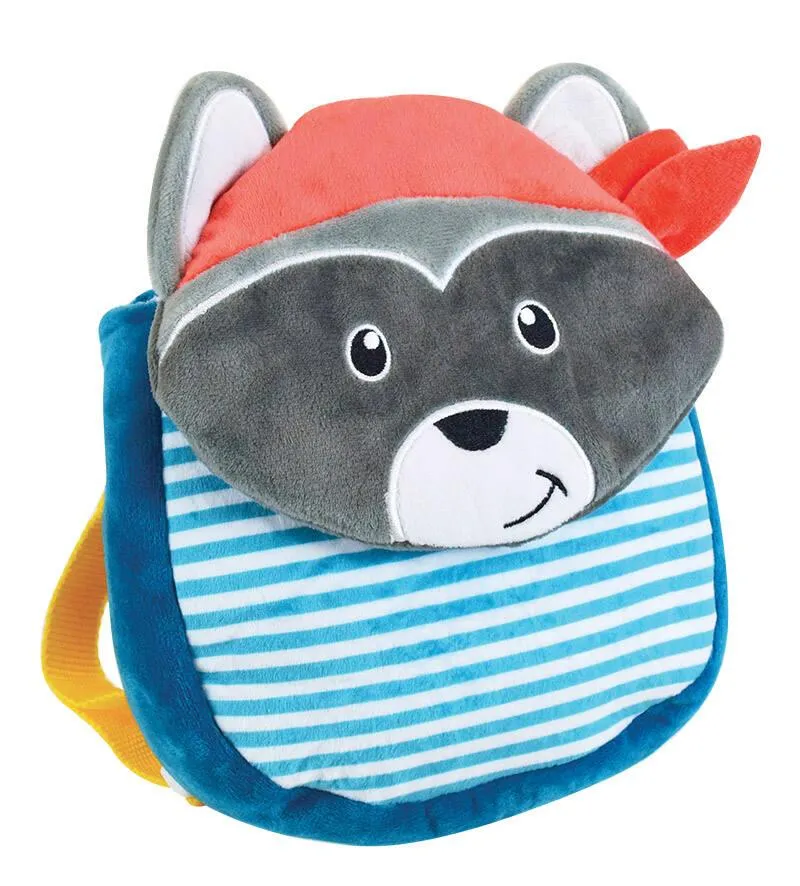 JOHN LE RATON LAVEUR  SAC A DOS EN PELUCHE   : 23 CM