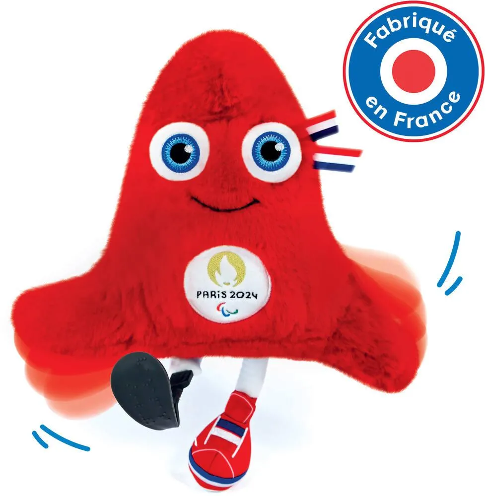 PELUCHE MASCOTTE OFFICIELLE - JEUX PARALYMPIQUES PARIS 2024 - 33 CM