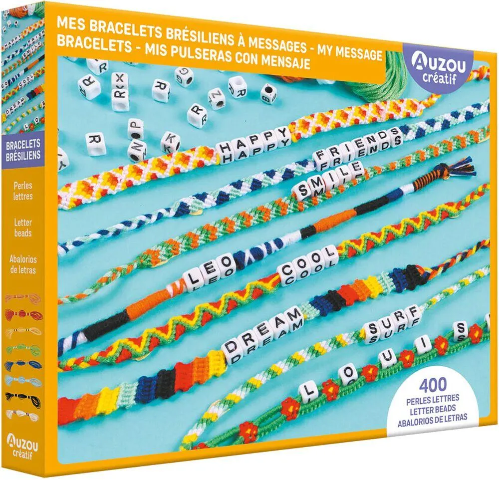 MON COFFRET D'ARTISTE - MES BRACELETS BRESILIENS A MESSAGES