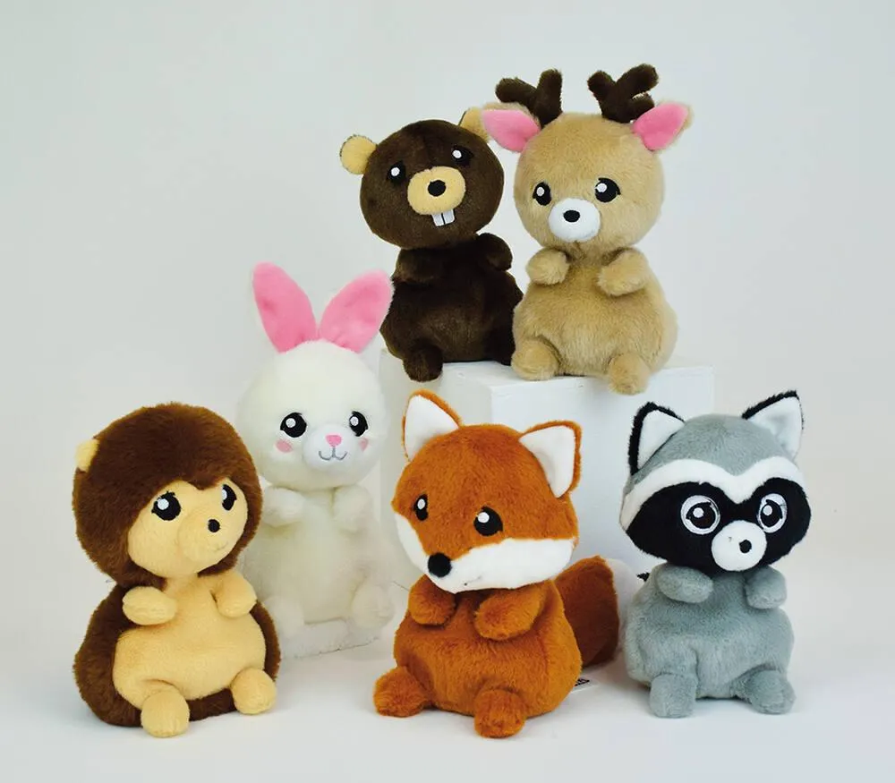 KIDIMOLS ANIMAUX DE LA FORET PELUCHE : 14CM