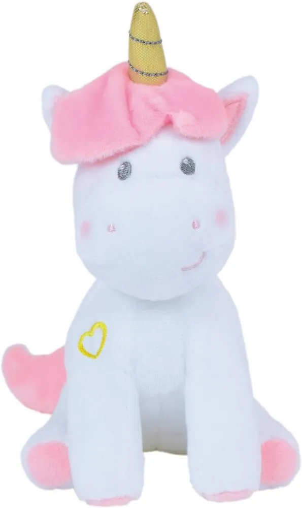 PELUCHE - LICORNE AVEC HOCHET  : 19CM