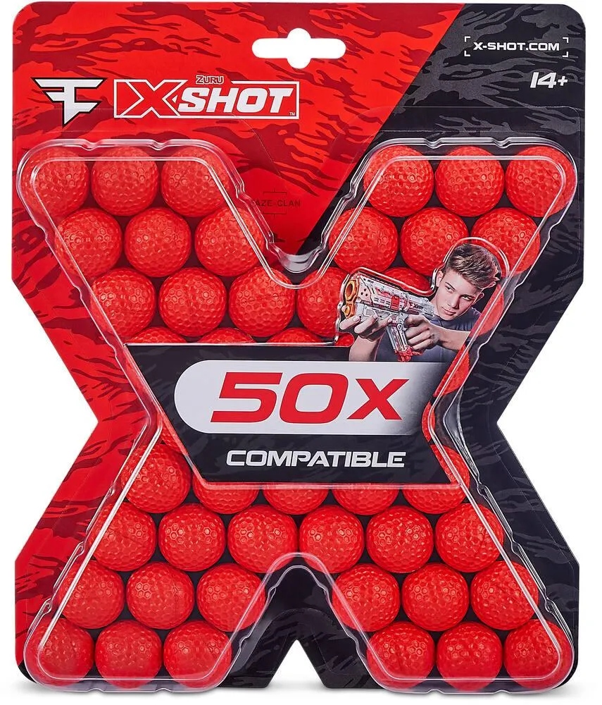 XSHOT FAZE - PACK 50 BALLES