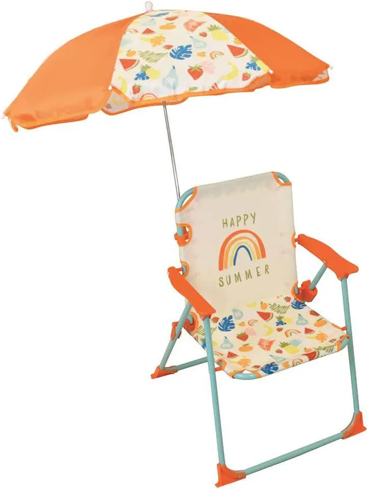 FRUITY'S CHAISE PLIANTE AVEC PARASOL